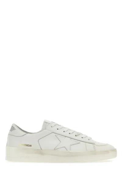 Golden Goose Deluxe Brand Men White Leather Stardan Sneakers In Multi