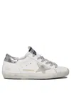 Golden Goose Super-star Sneakers With Suede Star And Silver Dx Heel Tab And Gold Sx Heel Tab Shoes In White