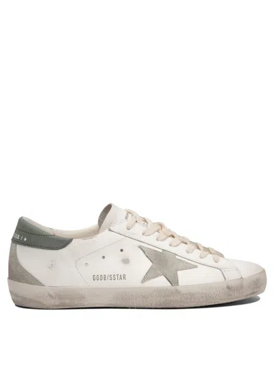 Golden Goose Super-star Leather Sneakers In White
