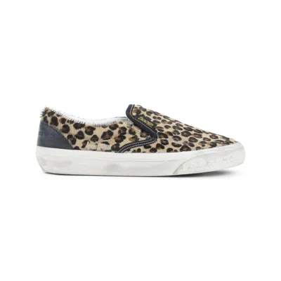 Golden Goose Leopard Slip-on Sneakers Women In Animal Print