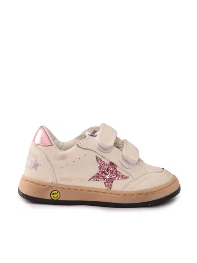 Golden Goose Sneakers Ballstar Strap Nappa Upper Glitter Star Laminate In Multi