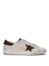 Golden Goose Unisex Super-star Low Top Sneakers In Beige
