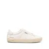Golden Goose Soul Star Leather Low-top Sneakers With Used Effect In Beige