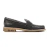 Golden Goose Black Leather Jerry Loafers With Distressed Finish