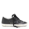 Golden Goose Superstar Black Leather Low-top Sneakers In Black