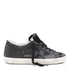Golden Goose Superstar Black Leather Low-top Sneakers In Black
