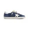 Golden Goose Super-star Suede Upper And Toe Foam Tongue Leather Star Laminated Heel Sneakers Blue In Blue