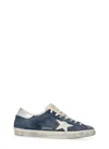 Golden Goose Super-star Suede Upper And Toe Foam In Blue