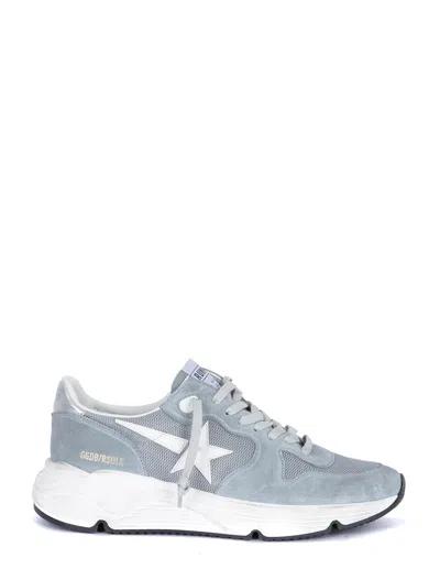 Golden Goose Sneakers In Bluette/white/silver