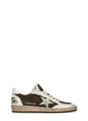 Golden Goose Ball Star Suede Bi-color Sneakers In Brown