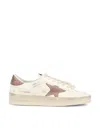 Golden Goose Women Stardan Leather Sneaker In Cream/pink