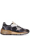 Golden Goose Running Dad Net And Nappa Upper Suede Star Shoes In ブラック