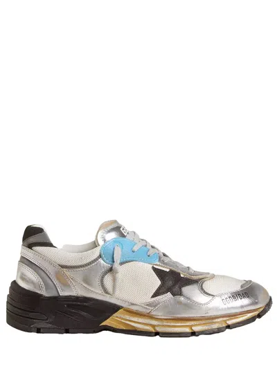 GOLDEN GOOSE DAD STAR SNEAKERS IN MESH AND LAMINATED LEATHER