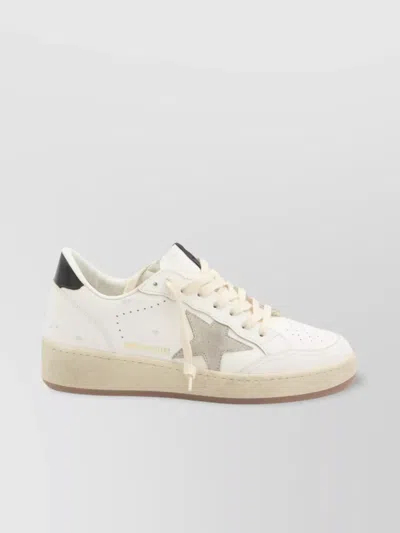 Golden Goose Sneakers Distressed Leather Suede Star In White