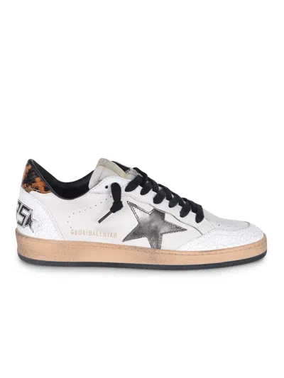Golden Goose Ballstar Nappa Upper Crack Suede An In Animal Print