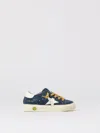 Golden Goose May Suede Sneakers With White Leather Star And Heel Tab In Purple