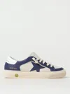 Golden Goose Girls Green Kids May Panelled Leather Low-top Trainers 6-9 Years In White