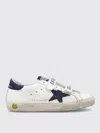 Golden Goose Old School Leather Trainers 6-8 Years In White