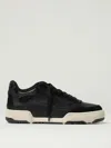Golden Goose Low Top Leather Sneakers With Contrast Sole In Black