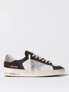 Golden Goose Low-top Sneakers With Suede Overlays And Signature Star Emblem In Brown