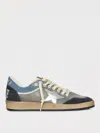 Golden Goose Ballstar Double Upper Without Heel Leather And Suede Upper Suede Toe And Spur Laminated