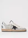 Golden Goose Ball Star Sneakers White In Silver