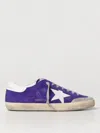 Golden Goose Super-star Suede Upper And Toe Foam In Blue