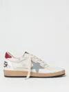 Golden Goose Ball Star Leather Sneakers In White