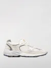Golden Goose Running Dad Net And Suede Upper Leather Star And Heel Suede Spur Shoes In White