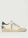 Golden Goose White Cow Leather Vamp Sneakers With Unique Used And Dirty Effect