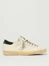 Golden Goose Super Star Leather Upper Toe And Tongue Suede Heel Sneakers Grey In Neutral