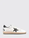 Golden Goose Deluxe Brand Men Ball-star Sneakers In White Nappa With Black Star In Multi