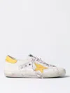 Golden Goose Patched Sneakers Featuring Perforated Star In Weiss