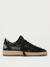 Golden Goose Sneakers Ball-star In Suede E Glitter