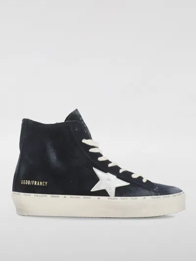 Golden Goose Francy Penstar Leather Sneakers In Black