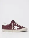 Golden Goose Super Star Sneakers In Bordeaux Glitter In Burgundy