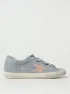 Golden Goose Grey Suede Super-star Low-top Sneaker In Grey