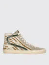 Golden Goose Slide Calf Hair High-top Sneaker In Multi