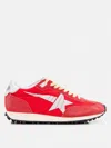 Golden Goose Low Top Sneakers Contrasting Panels In Red