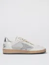 Golden Goose Ball Star Sneakers In Silver