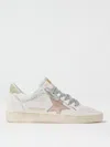 Golden Goose White Leather Sneakers With Distinctive Star Detail In White