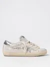 Golden Goose Superstar Sneakers In White Suede And Leather In White