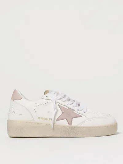 Golden Goose Ball Star Low-top Leather Sneakers In White