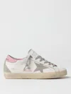 Golden Goose Super-star Used-effect Leather Sneakers With Suede Profiles In White