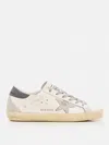 Golden Goose White Low Top Sneakers With Star Patch In White