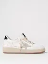 Golden Goose 'ballstar 2' White Low Top Sneakers With Star Patch On The Side And Contrasting Heel In White