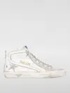 Golden Goose Leather And Suede Slide Sneakers In White