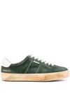 Golden Goose Soul Star Suede Linguetta E Tallone Pelle In Green