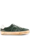 Golden Goose Soul Star Suede Linguetta E Tallone Pelle In Green