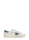 Golden Goose Super-star Distressed Leather Sneakers In Grey